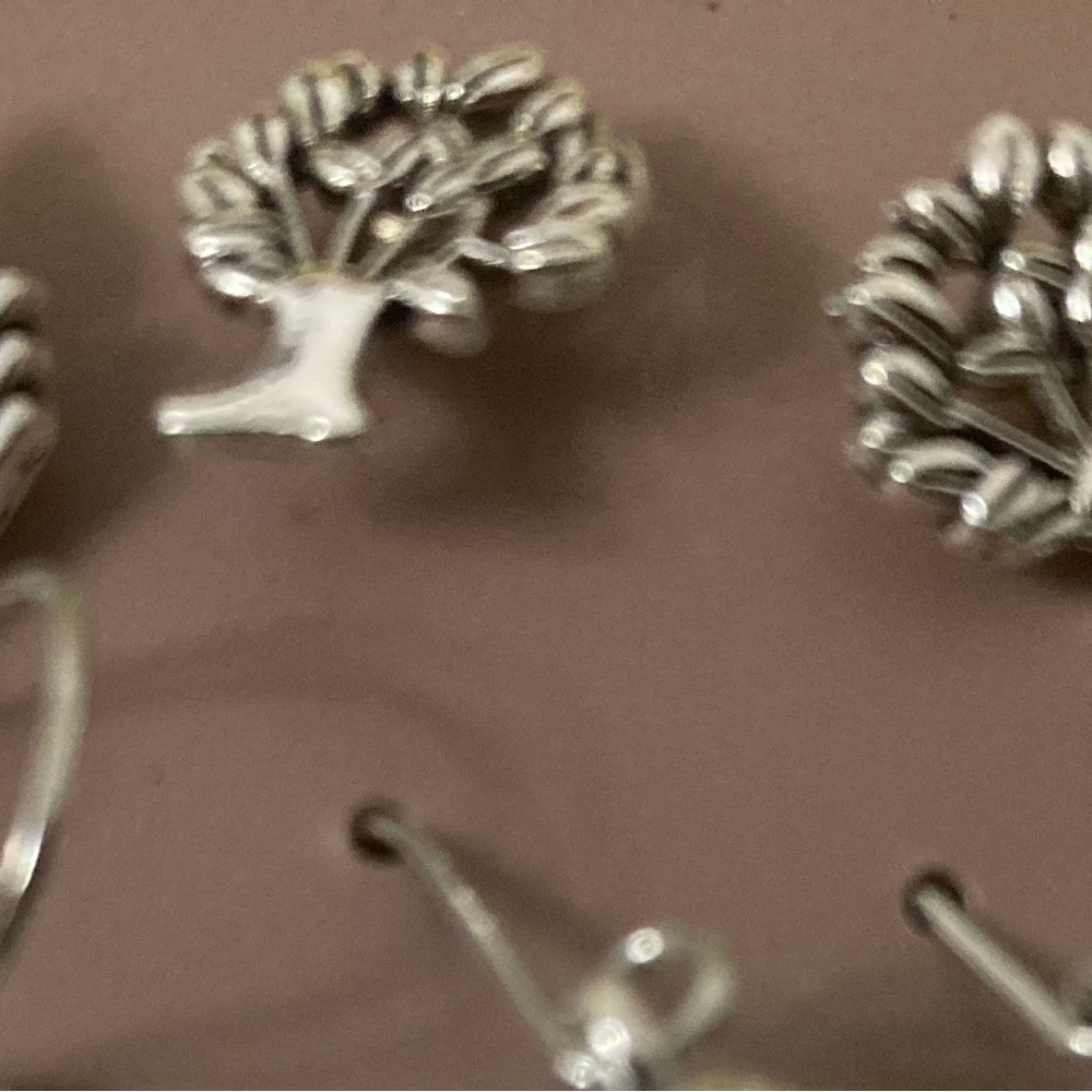 Earring bundle 6 pair boho silver and blue turquoise - Picture 5 of 6